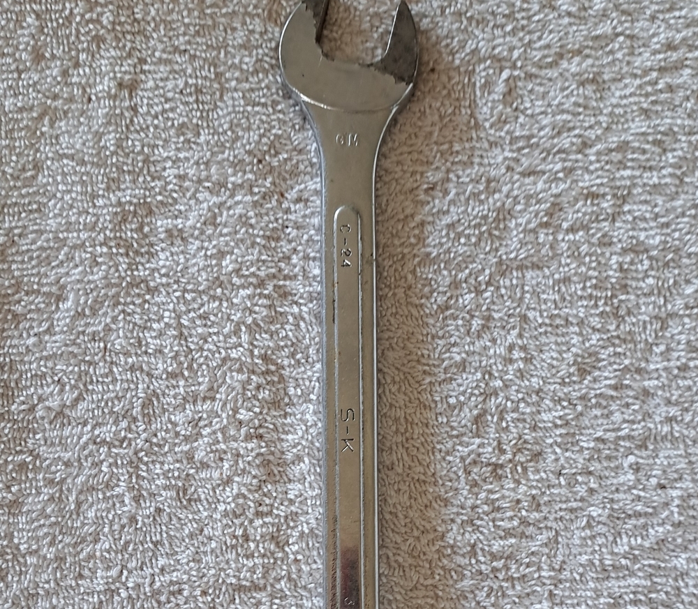 Vintage S-K C-24, 3/4in. 12pt Combination Wrench, Made In USA